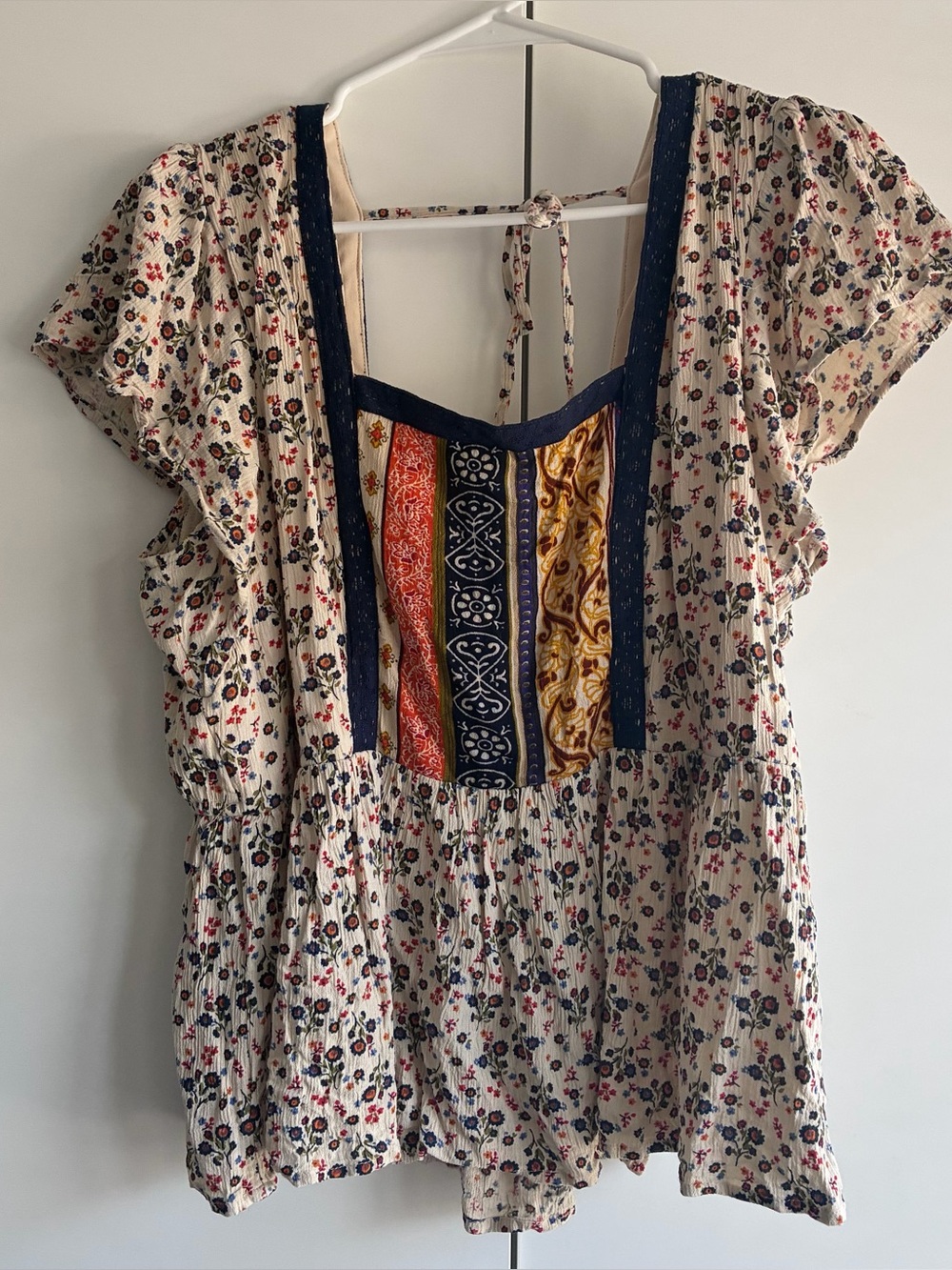 Boho Flutter-sleeve Top
